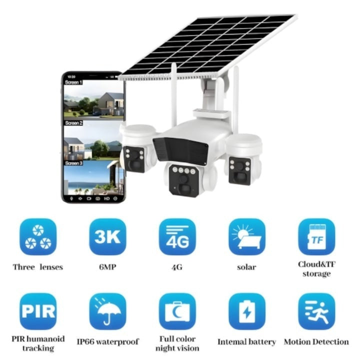 Κάμερα Παρακολούθησης 4G Αδιάβροχη Μπαταρίας με Αμφίδρομη Επικοινωνία