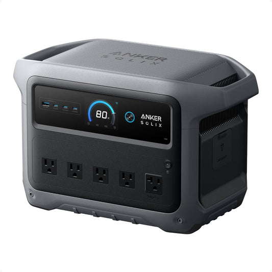Anker SOLIX C1000 Gen 2 Portable Power Station, 2,000W (Peak 3,000W) Solar Generator, Full Charge in 49 Min, 1,024Wh LiFePO4 Battery for Home Backup, Power Outages, and Camping (Optional Solar Panel)