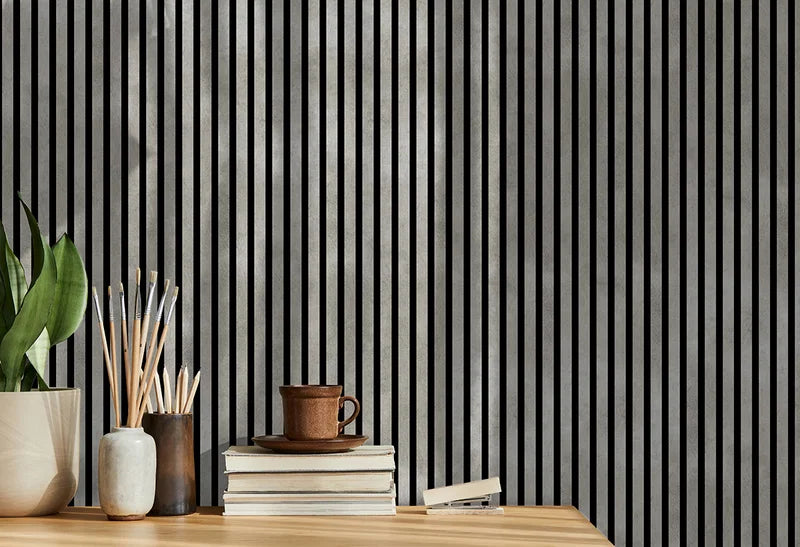 Ηχοαπορροφητικό Πάνελ Τοίχου MDF Beton Γκρι 240x57.2cm 19mm 1.374m²